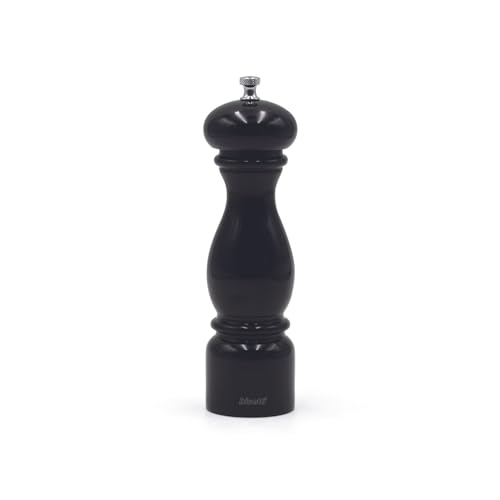 Bisetti Firenze 12.6" Black Beechwood Pepper Mill