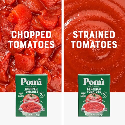 Pomì Organic Chopped Italian Tomatoes - 26.46oz Carton (Pack of 12)