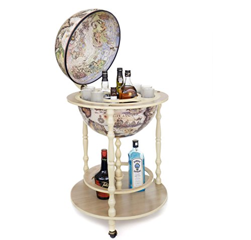 Italian Ivory Globe Bar with Certificate of Authenticity