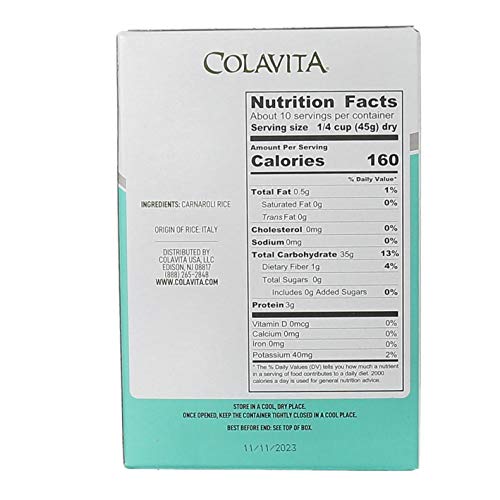Colavita Carnaroli Rice 1lb Box - Made in Italy