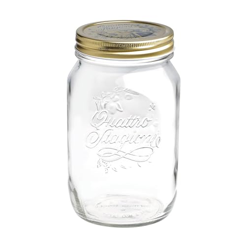 Bormioli Rocco Quattro Stagioni Jar, Italian-made, Multi-color