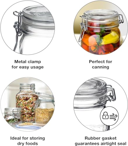 Italian Made Bormioli Rocco Fido Jar, 50.75 Oz