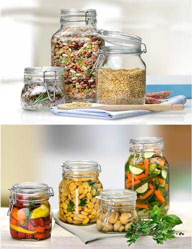 Italian Made Bormioli Rocco Fido Jar, 50.75 Oz