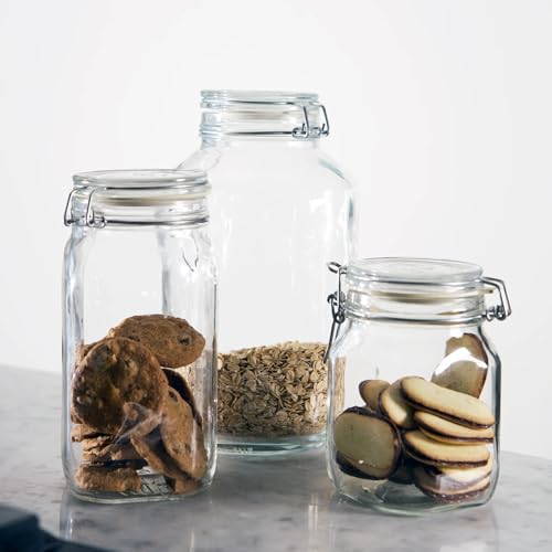 Italian Made Bormioli Rocco Fido Jar, 50.75 Oz