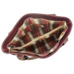 Floto Italian Calfskin Leather Brown Taormina Bag - handbag