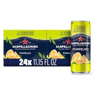 Sanpellegrino Pompelmo Sparkling Grapefruit, 24-Pack 11.15oz Cans