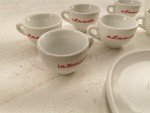 Italian Porcelain Cups & Saucers Set