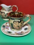Italian Vintage Capodimonte 13-Pc Tea Set