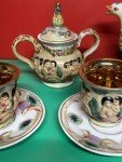 Italian Vintage Capodimonte 13-Pc Tea Set