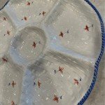 Italian Ceramic Round Floral Platter