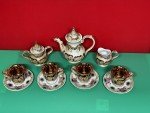 Italian Vintage Capodimonte 13-Pc Tea Set