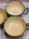 Hand-Painted Italian Vintage Coffee Cups and Plates