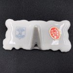 Vintage Floral Porcelain Place Card Holders - Italy