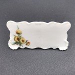 Vintage Floral Porcelain Place Card Holders - Italy