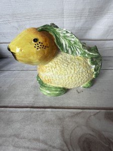 Vintage Italian Bunny Sauce Tureen with Lid