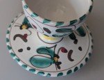 Hand-Painted Vintage Egg Cup and Saucer Set