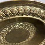 Antique Solid Brass Round Bowl - Italian Art