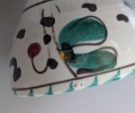 Hand-Painted Vintage Egg Cup and Saucer Set