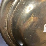 Antique Solid Brass Round Bowl - Italian Art