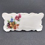 Vintage Floral Porcelain Place Card Holders - Italy