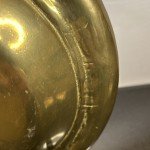 Antique Solid Brass Round Bowl - Italian Art