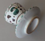 Hand-Painted Vintage Egg Cup and Saucer Set