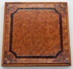 Italian Ceramic Tile Wood Frame Trivet - 8.5