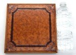 Italian Ceramic Tile Wood Frame Trivet - 8.5