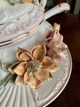Vintage 1940s Floral Capodimonte Soup Tureen