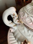 Vintage 1940s Floral Capodimonte Soup Tureen