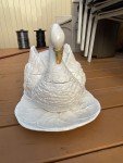 Italian Vintage White Ceramic Swan Tureen Set