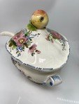 Italian Vintage Floral Soup Tureen with Spoon
