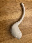 Italian Vintage White Ceramic Soup Ladle Replacement
