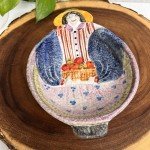 Italian Figural Lady Candy Bowl