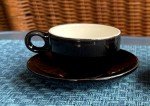 Italian Porcelain Espresso Cups & Saucers Set