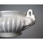 Elegant Italian Ivory White Swan Soup Tureen