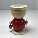 Hand-Painted Vintage Santa Egg Cup from Italy