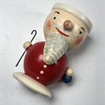 Hand-Painted Vintage Santa Egg Cup from Italy