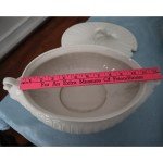 Elegant Italian Ivory White Swan Soup Tureen