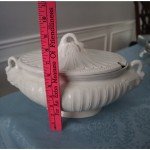 Elegant Italian Ivory White Swan Soup Tureen