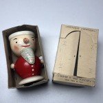 Hand-Painted Vintage Santa Egg Cup from Italy
