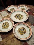 Italian Made 5 Piece Pasta Dinnerware Set