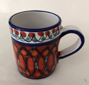 Handpainted Vintage Sicilian Coffee Mug – Italy