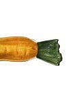 Italian Vintage Ceramic Carrot Olive Boat