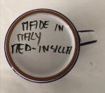 Handpainted Vintage Sicilian Coffee Mug – Italy