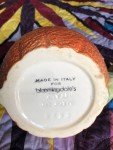 Rare Italian Orange Ceramic Teapot from Bloomingdale’s