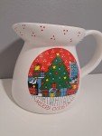 Vintage Lillian Vernon Christmas Pitcher - Made in Italy