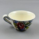 Italian Vintage Floral Teacup and Saucer Set
