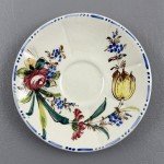 Italian Vintage Floral Teacup and Saucer Set