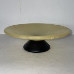 Italian Hand-Carved Alabaster Footed Bowl